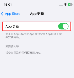 青冈苹果15维修中心如何让iPhone15APP自动更新